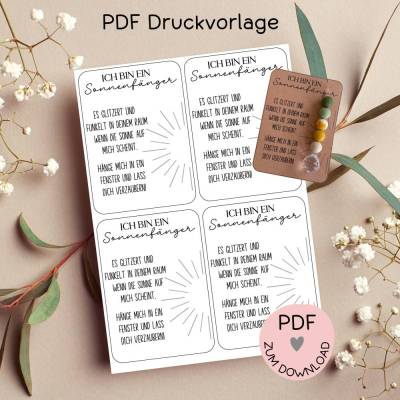 Digitale Datei, PDF Druckvorlage Karte 