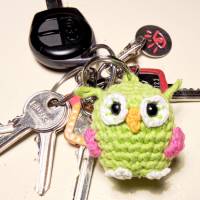 Kleine Eule - Anhänger, Taschenbaumler - Häkelanleitung Bild 7