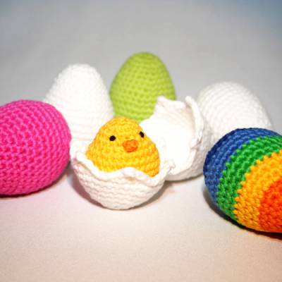 Ei-Kollektion + Küken - Häkelanleitung