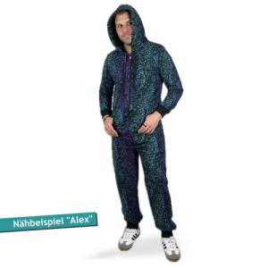 Bundle, 3er Set PDF Schnittmuster mit Ebenen Jumpsuit | e-book, Kinder, Herren & Damen Schnitt Onesie mit Nähanleitung ( Bild 7