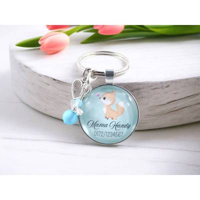 Notfallanhänger | Schlüsselanhänger | Telefonnummer von Mama/Papa