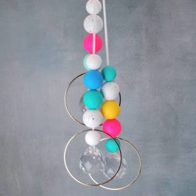 poppig bunter Sonnenfänger, Suncatcher, Deko für Kinderzimmer, Kleinigkeit Kindergeburtstag, Geschenk für Schultüte, Ges