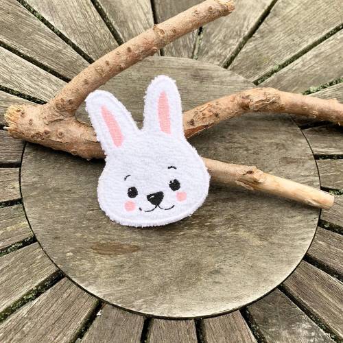 Abschminkpad Hase 2 Stickdatei  ITH 10x10 cm Waschpad Kosmetikpad Ostern Anleitung in deutscher Sprache