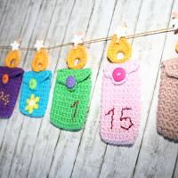 Mini-Kerzentäschchen - Adventskalender - Häkelanleitung Bild 1