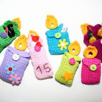 Mini-Kerzentäschchen - Adventskalender - Häkelanleitung Bild 3