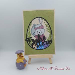 Fensterkarte | Frohe Ostern Plotterdatei SVG Cut File DXF Bild 1