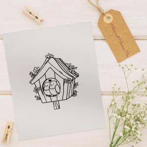 Vogelhochzeit Plotterdatei SVG Cut File DXF Bild 1