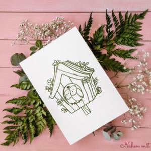 Vogelhochzeit Plotterdatei SVG Cut File DXF Bild 2