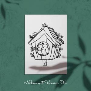 Vogelhochzeit Plotterdatei SVG Cut File DXF Bild 3