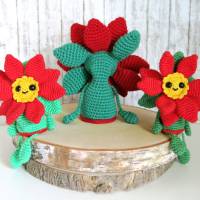 Kleiner Weihnachtsstern - Poinsettia - Häkelanleitung Bild 2