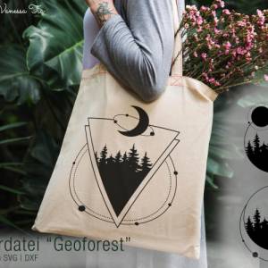 Geoforest | Plotterdatei Treeornaments Plotterdatei SVG Cut File DXF Bild 1