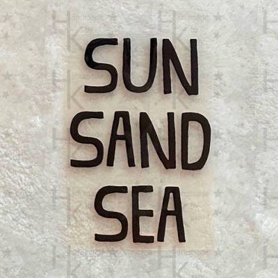 Bügelbild - Sun Sand Sea | Spruch | Maritim - viele mögliche Farben