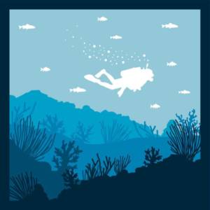 Schattenboxmotiv Unterwasser | Taucher Plotterdatei SVG Cut File DXF Bild 9