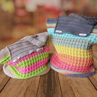 Tasche - Waffel - Häkelanleitung