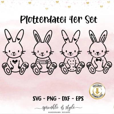 Plotterdatei Ostern, Frohe Ostern, Laserdatei Ostern, Cricut, Osterhase png, Frühling PNG, Clipart Hase dxf, eps