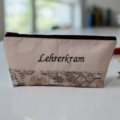 Schlampermäppchen "Lehrerkram", Federmäppchen, Stifte Mäppchen