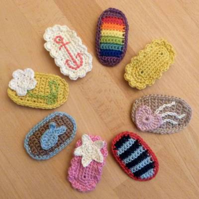 Häkelanleitung Haarspangen 