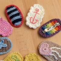 Häkelanleitung Haarspangen 