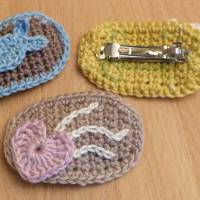 Häkelanleitung Haarspangen 