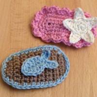 Häkelanleitung Haarspangen 