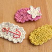 Häkelanleitung Haarspangen 