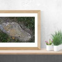 Fußabdruck aus Stein, Natur, Foto, Kunst, Digitaler Download Datei für 30 x 20 cm Bild 2