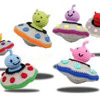 Alien Invasion - fliegende Untertassen - Häkelanleitung Bild 1