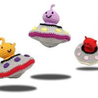 Alien Invasion - fliegende Untertassen - Häkelanleitung Bild 3