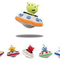 Alien Invasion - fliegende Untertassen - Häkelanleitung Bild 4