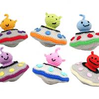 Alien Invasion - fliegende Untertassen - Häkelanleitung Bild 6