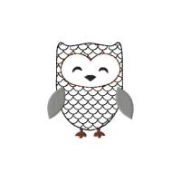 Stickdatei Freebie - Eule Redwork Bild 1