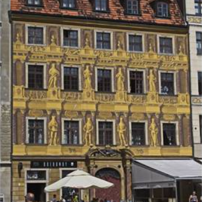 Breslau Wrocław Markt Häuserfront, digitaler Download für Poster, Leinwand, Bild mit Rahmen 20x30 cm