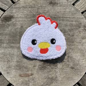 Abschminkpad Huhn Stickdatei ITH 10x10 cm Waschpad Pad Hühnerstall Ostern Bild 8