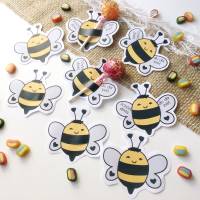 Druckvorlage Tischdeko - Biene - Geburtstag - Lutscher - Streudeko - Party - Feier - ausdrucken - Gastgeschenk - Hummel Bild 8