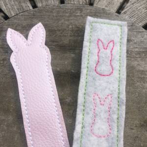 Lesezeichen Ostern Stickdatei  ITH 13x18 Hase Osterhase lesen Buch Bücher für Leseratten und Bücherwürmer Bild 6