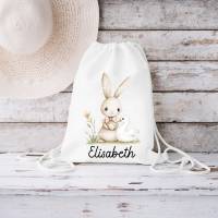 Digistamp Hase Ostern, Clipart Hase, Plotterdatei Ostern, Cricut, Osterhase, PNG Frühling, Digi stamp, Regenbogen Bild 2