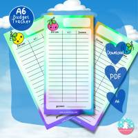 Budgettracker cute Berry - Einnahmen Ausgaben - PDF A4 - 3er Set - Umschlagmethode - Budget Bild 1
