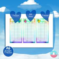 Budgettracker cute Berry - Einnahmen Ausgaben - PDF A4 - 3er Set - Umschlagmethode - Budget Bild 3