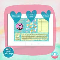Klappkarte mit Donut Rezept spare 120 Euro - Klappkarte - PDF A4 Download - passend für A6 Zippertaschen Bild 4