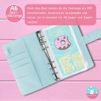 Klappkarte mit Donut Rezept spare 120 Euro - Klappkarte - PDF A4 Download - passend für A6 Zippertaschen Bild 5