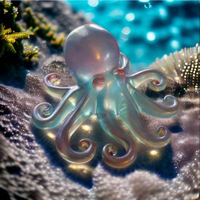 Krake aus Epoxidharz