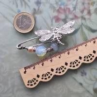 Schalnadel Libelle Opal im Jugendstil Tuchnadel echte Perle Silber N-7-S-11 Bild 2