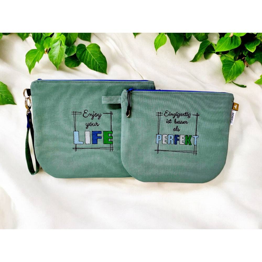 Stickdateien Set Statements Set 02 – 16 Motive, 64 Dateien ab 10x10 cm – witzig, frech & inspirierend Bild 1