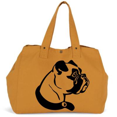 Umhängetasche / Einkaufstasche / Shopper in drei Farben und einem Hundemotiv: Boxer