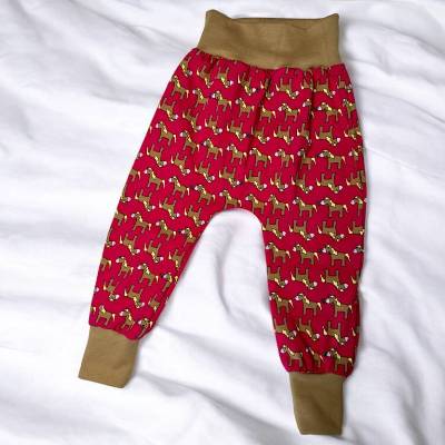 Baggy Hose Pumphose Kinder Unikate Jersey Ponys pink