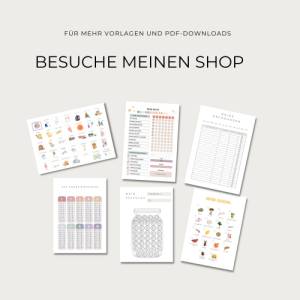 365 Tage Sparchallenge, Jahres Sparchallenge zum Geld sparen, PDF Download DIN A4 & A5, Sparen Challenge Vorlage Bild 6