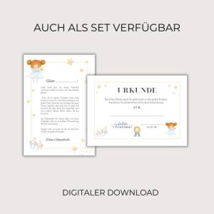 Urkunde Schnullerfee Zertifikat, Geschenkidee zum Abschied vom Schnuller, Schnullerentwöhnung, PDF-Vorlage, Digitaler Do Bild 5