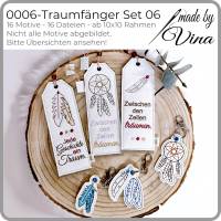 Stickdateien Set Traumfänger 06 – ITH Lesezeichen & Anhänger ab 10x10 – 16 Motive Bild 2