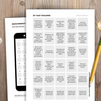 Digital Detox Challenge PDF | 30 Tage weniger Bildschirmzeit | Achtsamkeit & neue Gewohnheiten | Printable Selbstfürsorg Bild 1