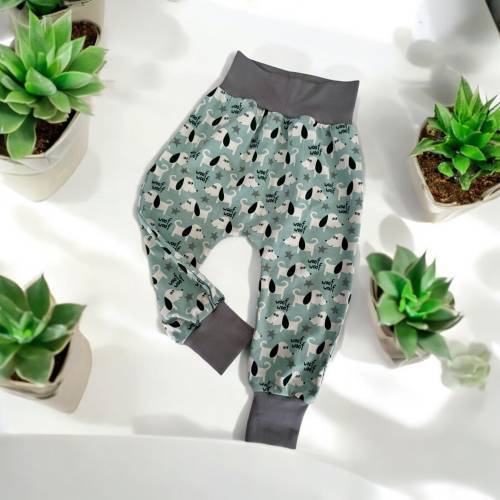 Baggy Hose Pumphose Kinder Unikate Jersey Hund Wuff
